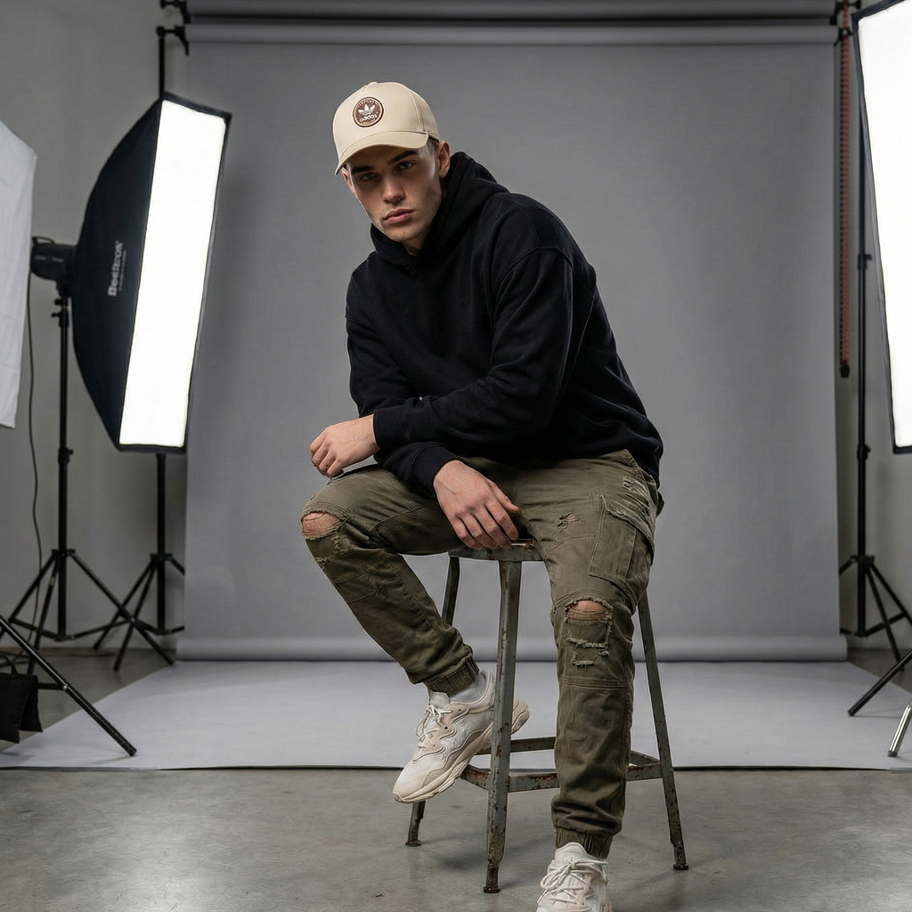 GORRA ADIDAS / COLOR BEIGE / NEGRO / 1.1